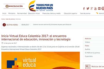 Inicia Virtual Educa Colombia 2017