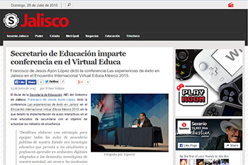 Secretario de Educación imparte conferencia en el Virtual Educa